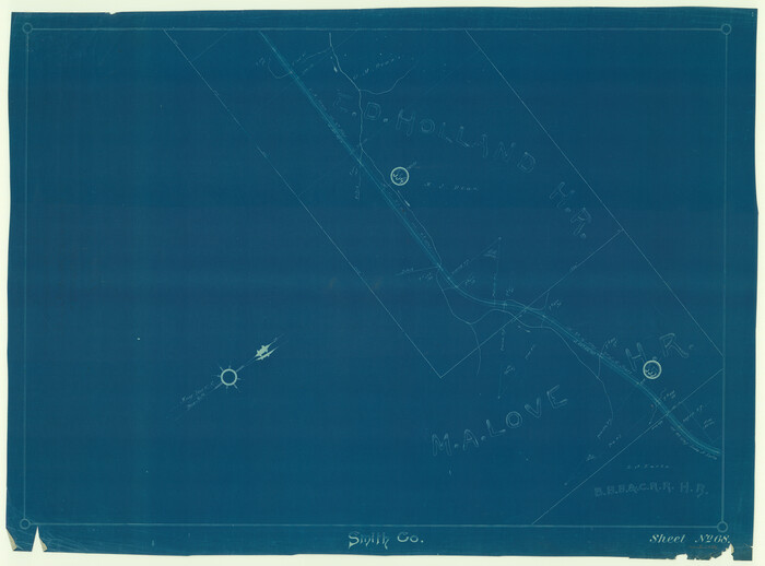 64386, [Cotton Belt, St. Louis Southwestern Railway of Texas, Alignment through Smith County], General Map Collection