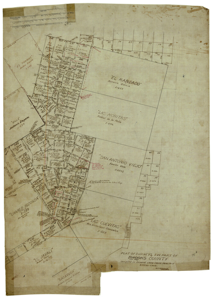 6439, Jim Hogg County Rolled Sketch 3, General Map Collection