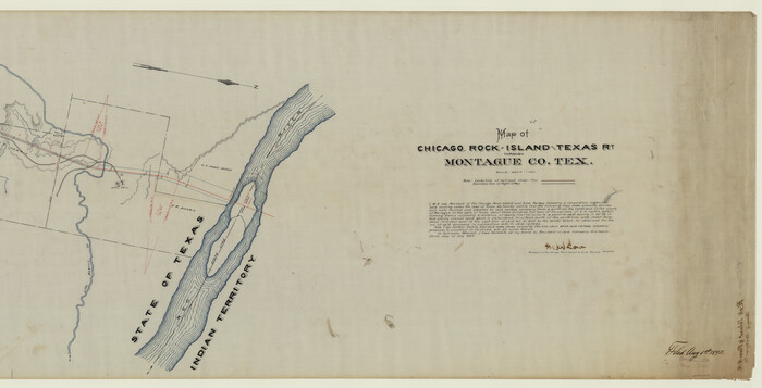 64443, Map of Chicago, Rock Island & Texas Railway, General Map Collection