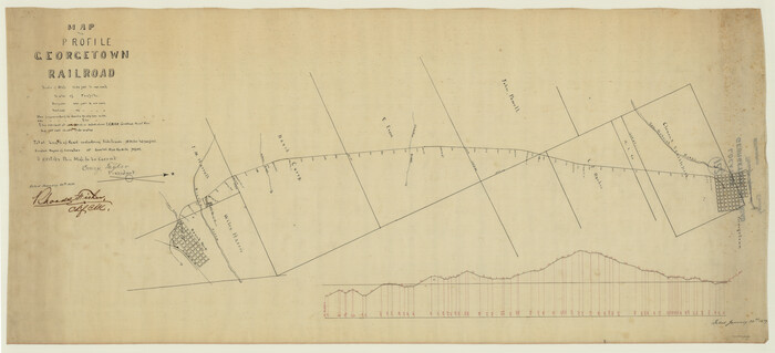 64453, Map and Profile of Georgetown Railroad, General Map Collection