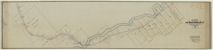 64456, Map of the Fort Worth & Denver City Railway, Oldham County, Texas, General Map Collection