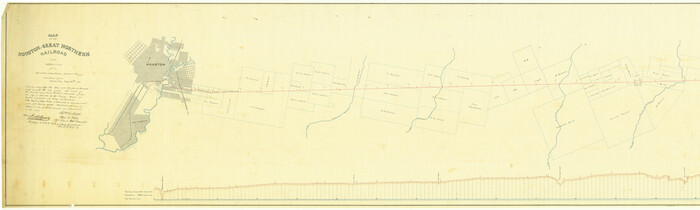 64471, Map of the Houston & Great Northern Railroad, General Map Collection