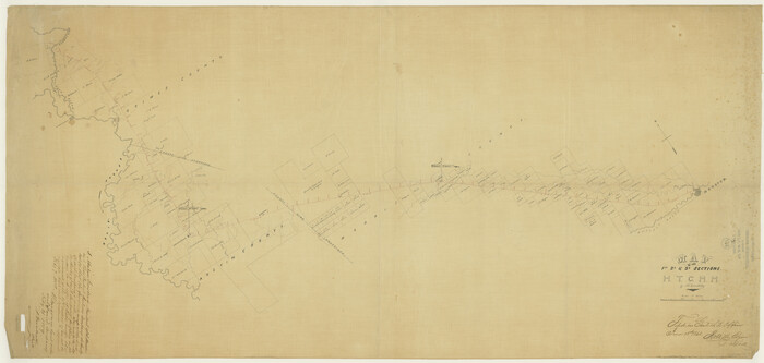 64478, Map of the 1st, 2nd and 3rd Sections of Houston & Texas Central Railroad, General Map Collection