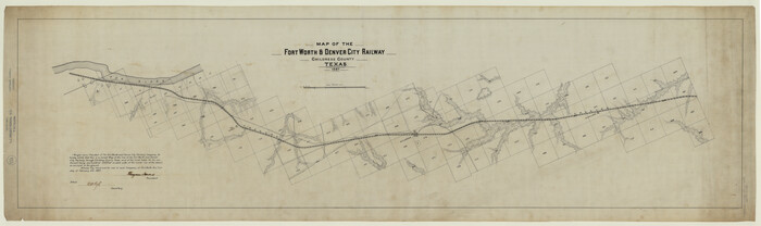 64479, Map of the Fort Worth & Denver City Railway, General Map Collection