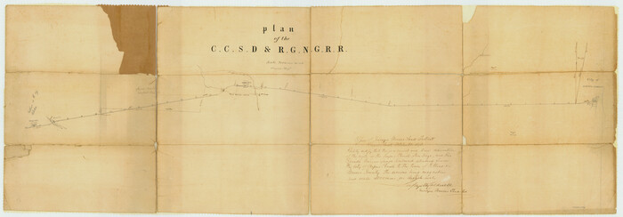 64481, Plan of the C. C. S. D. & R. G. N. G. R.R., General Map Collection
