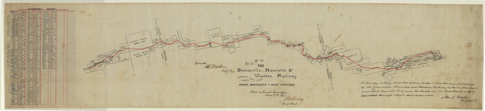 64482, Map of the Gainesville, Henrietta & Western Railway, General Map Collection