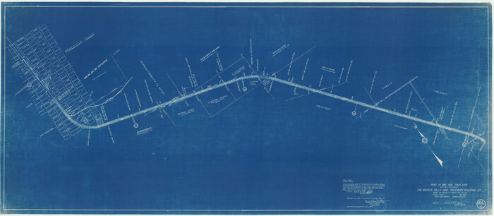 64514, Right of Way Track Map, Wichita Falls & Southern Railroad Company, General Map Collection