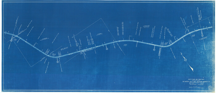 64515, Right of Way and Track Map of The Wichita Falls & Southern Railroad Company, General Map Collection
