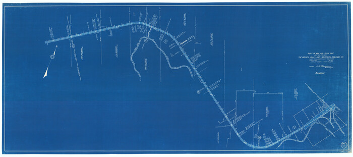 64520, Right of Way and Track Map of The Wichita Falls & Southern Railroad Company, General Map Collection