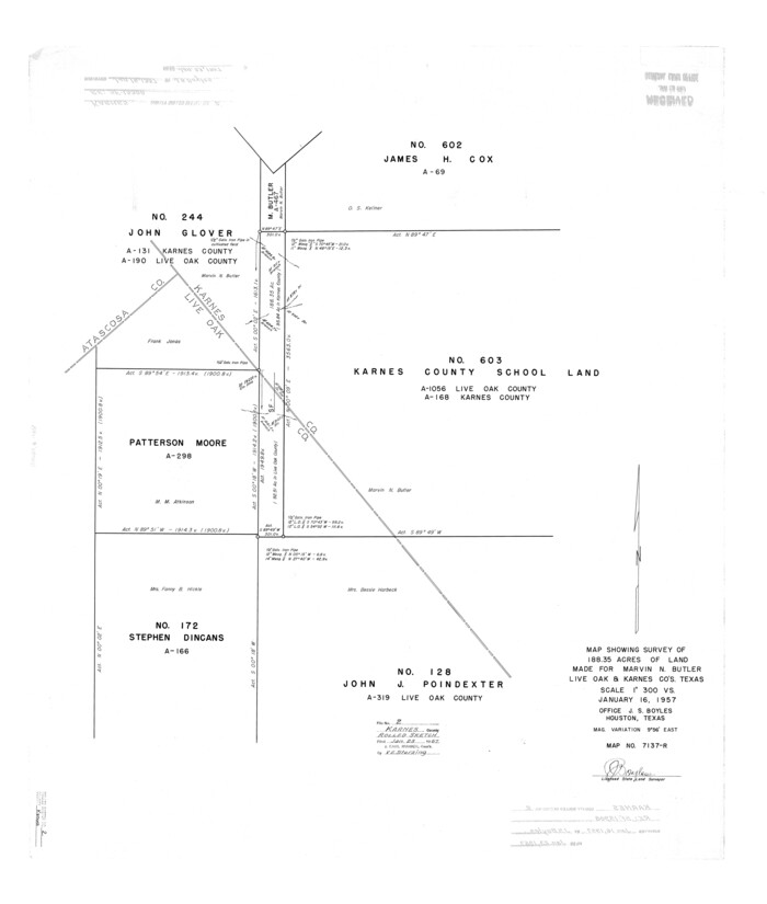 6453, Karnes County Rolled Sketch 2, General Map Collection