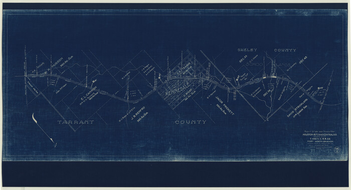 64540, Right of Way and Track Map Houston & Texas Central R.R. operated by the T. and N. O. R.R. Co., Fort Worth Branch, General Map Collection