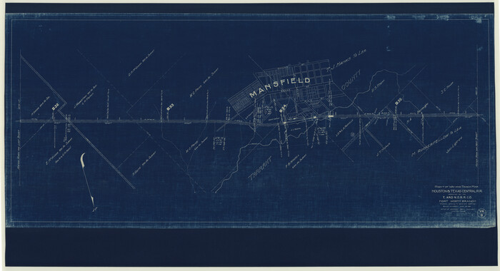 64541, Right of Way and Track Map Houston & Texas Central R.R. operated by the T. and N. O. R.R. Co., Fort Worth Branch, General Map Collection