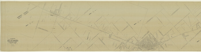 64547, G.C. & S.F. Ry. Alinement and Right of Way map of Dallas Branch, Ellis County, Texas, General Map Collection