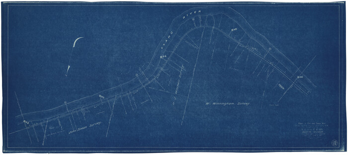 64557, Right of Way and Track Map Houston & Texas Central R.R. operated by the T. & N.O. R.R. Co., Austin Branch, General Map Collection