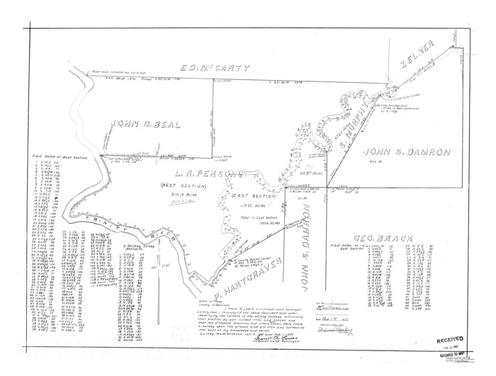 6456, Kaufman County Rolled Sketch 1, General Map Collection