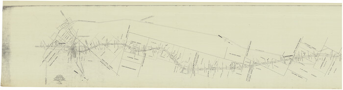 64570, T. & G. Ry. Main Line, Texas, Right of Way Map, Center to Gary, General Map Collection