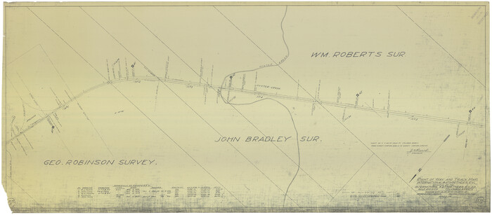 64595, Right of Way and Track Map International & Gt. Northern Ry. operated by the International & Gt. Northern Ry. Co., Gulf Division, Columbia Branch, General Map Collection