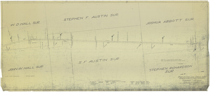 64597, Right of Way and Track Map International & Gt. Northern Ry. operated by the International & Gt. Northern Ry. Co., Columbia Branch, Gulf Division, General Map Collection