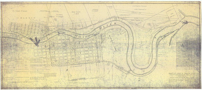 64603, Right-of-Way & Track Map, Houston & Brazos Valley Ry. operated by Houston & Brazos Valley Ry., General Map Collection