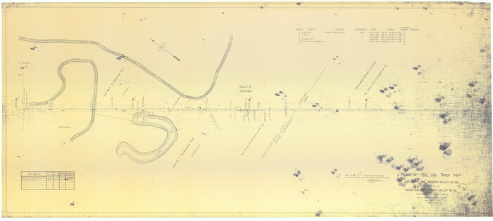 64605, Right-of-Way & Track Map, Houston and Brazos Valley Ry. Co. operated by the Houston and Brazos Valley Ry. Co., General Map Collection