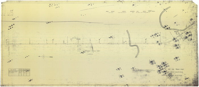 64606, Right-of-Way and Track Map, Houston and Brazos Valley Ry. Co. operated by the Houston and Brazos Valley Ry. Co., General Map Collection