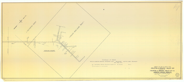 64609, Right of Way & Track Map Houston & Brazos Valley Ry. operated by Houston & Brazos Valley Ry. Co., Hoskins Mound Branch, General Map Collection