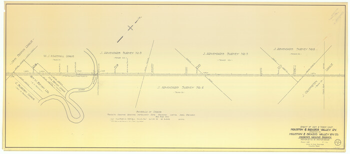 64610, Right of Way & Track Map Houston & Brazos Valley Ry. operated by Houston & Brazos Valley Ry. Co., Hoskins Mound Branch, General Map Collection