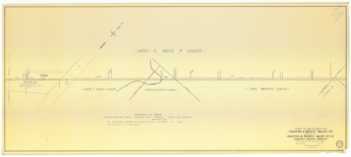 64611, Right of Way & Track Map Houston & Brazos Valley Ry. operated by Houston & Brazos Valley Ry. Co., Hoskins Mound Branch, General Map Collection