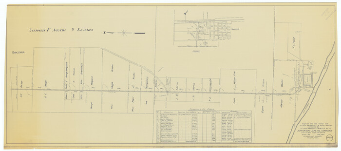 64612, Right of Way and Track Map, St. Louis, Brownsville & Mexico Railway operated by St. Louis Brownsville & Mexico Ry. Co., Jefferson Lake Oil Company, General Map Collection