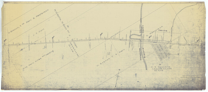 64613, Right of Way & Track Map, St. Louis, Brownsville & Mexico Ry. operated by St. Louis, Brownsville & Mexico Ry. Co., General Map Collection