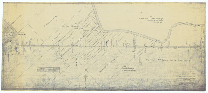 64615, Right of Way & Track Map, St. Louis, Brownsville & Mexico Ry. operated by St. Louis, Brownsville & Mexico Ry. Co., General Map Collection