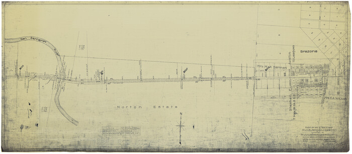 64616, Right of Way & Track Map, St. Louis, Brownsville & Mexico Ry. operated by St. Louis, Brownsville & Mexico Ry. Co., General Map Collection