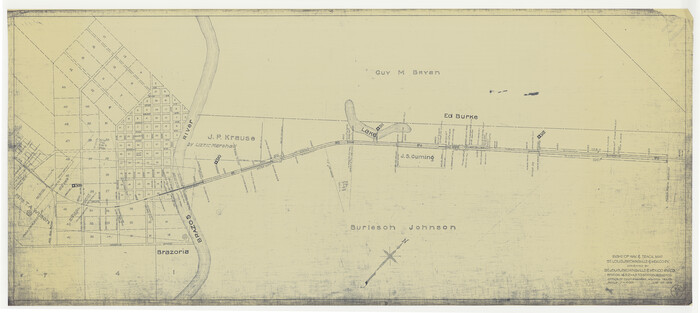 64617, Right of Way & Track Map, St. Louis, Brownsville & Mexico Ry. operated by St. Louis, Brownsville & Mexico Ry. Co., General Map Collection