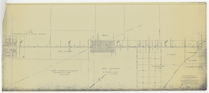 64624, Right of Way & Track Map, St. Louis, Brownsville & Mexico Ry. operated by St. Louis, Brownsville & Mexico Ry. Co., General Map Collection