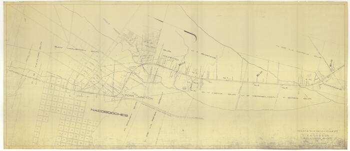 64629, Right of Way and Track Map, Texas & New Orleans R.R. Co. operated by the T. & N. O. R.R. Co., Dallas-Sabine Branch, General Map Collection