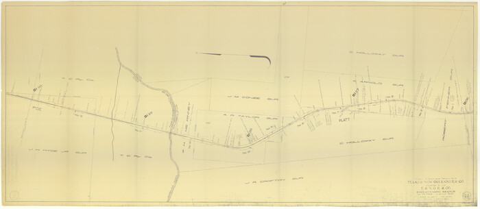 64632, Right of Way and Track Map, Texas & New Orleans R.R. Co. operated by the T. & N. O. R.R. Co., Dallas-Sabine Branch, General Map Collection