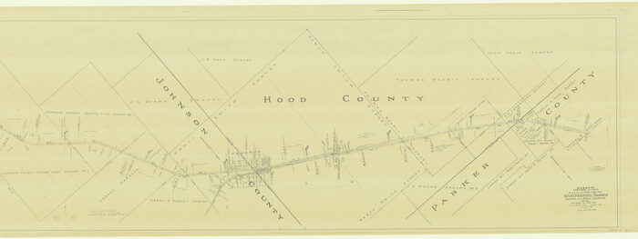 64649, G. C. & S. F. Ry. Northern-Division, Alignment and Right of Way Map, Weatherford Branch, Johnson and Hood Counties, Texas, General Map Collection
