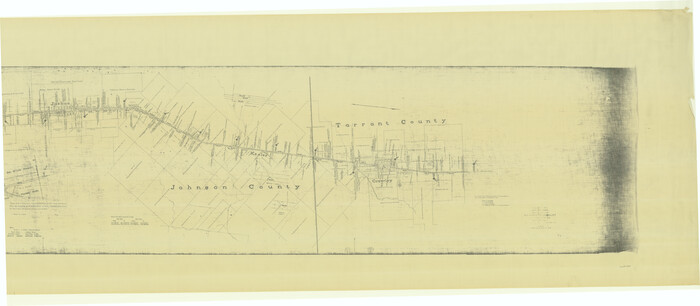 64654, G. C. & S. F., Main Line, Texas, Right of Way map, Rio Vista to Crowley, General Map Collection