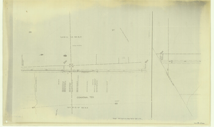 64660, [Right of Way & Track Map, The Texas & Pacific Ry. Co. Main Line], General Map Collection