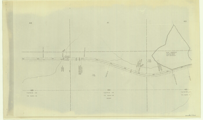 64661, [Right of Way & Track Map, The Texas & Pacific Ry. Co. Main Line], General Map Collection