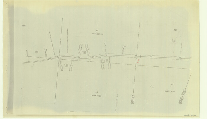 64663, [Right of Way & Track Map, The Texas & Pacific Ry. Co. Main Line], General Map Collection