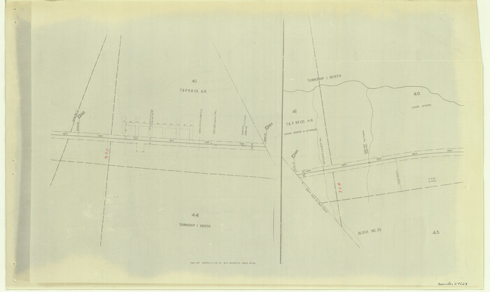 64664, [Right of Way & Track Map, The Texas & Pacific Ry. Co. Main Line], General Map Collection