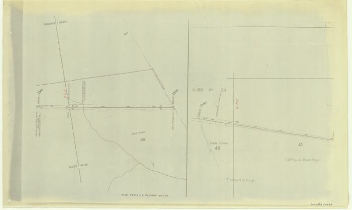 64668, [Right of Way & Track Map, The Texas & Pacific Ry. Co. Main Line], General Map Collection