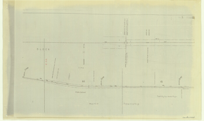 64669, [Right of Way & Track Map, The Texas & Pacific Ry. Co. Main Line], General Map Collection
