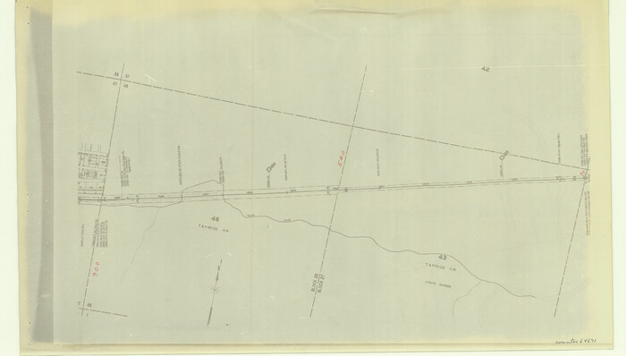 64671, [Right of Way & Track Map, The Texas & Pacific Ry. Co. Main Line], General Map Collection