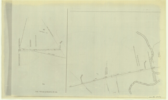 64672, [Right of Way & Track Map, The Texas & Pacific Ry. Co. Main Line], General Map Collection