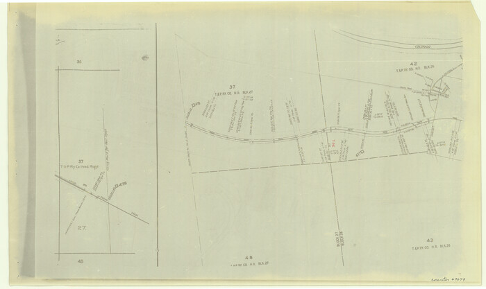 64674, [Right of Way & Track Map, The Texas & Pacific Ry. Co. Main Line], General Map Collection