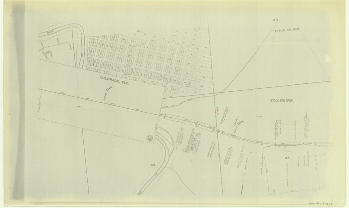 64675, [Right of Way & Track Map, The Texas & Pacific Ry. Co. Main Line], General Map Collection