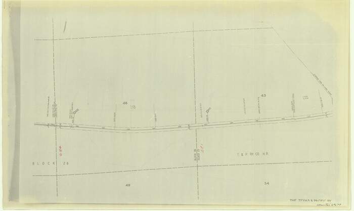 64679, [Right of Way & Track Map, The Texas & Pacific Ry. Co. Main Line], General Map Collection