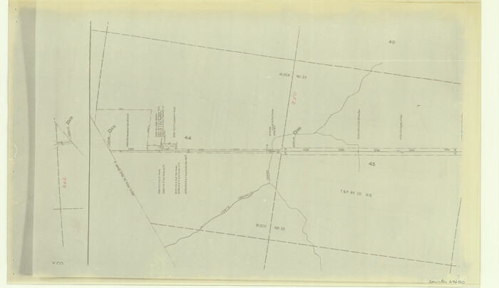 64680, [Right of Way & Track Map, The Texas & Pacific Ry. Co. Main Line], General Map Collection